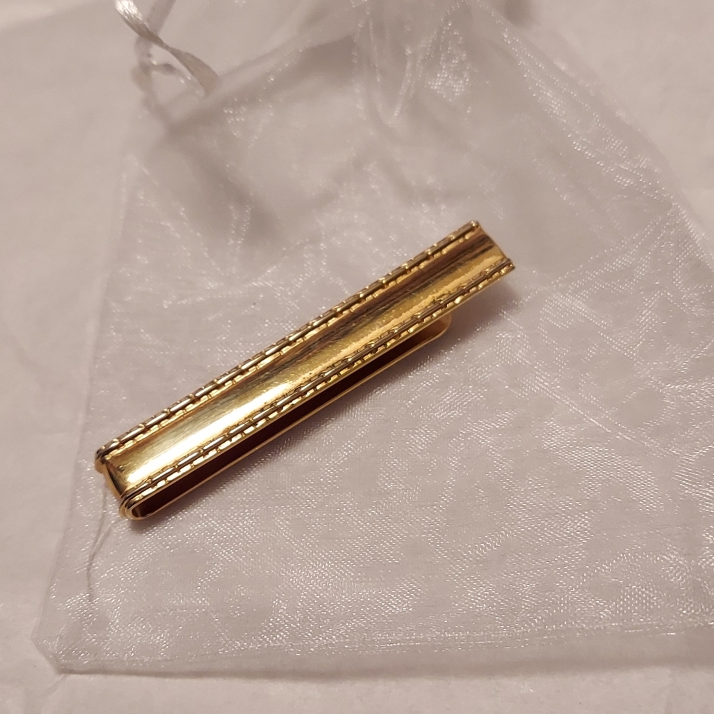 Large Swank Money Clip Signed Free Gift Bag 3"